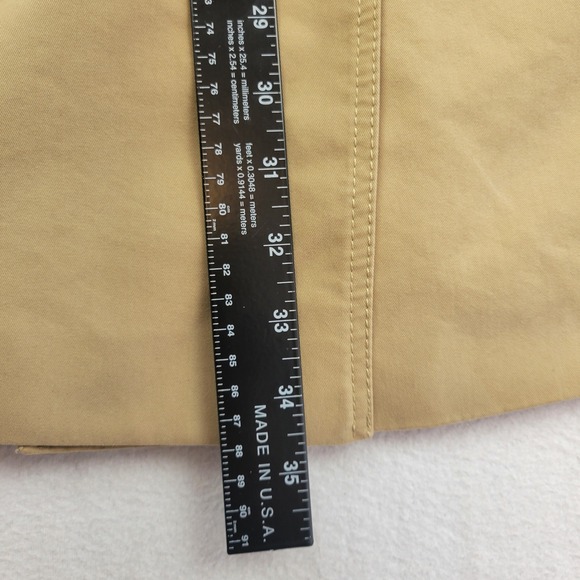 LOFT Womens Double Breasted Trench Coat Size 8 Khaki Lined Belted Timeless - Picture 12 of 16